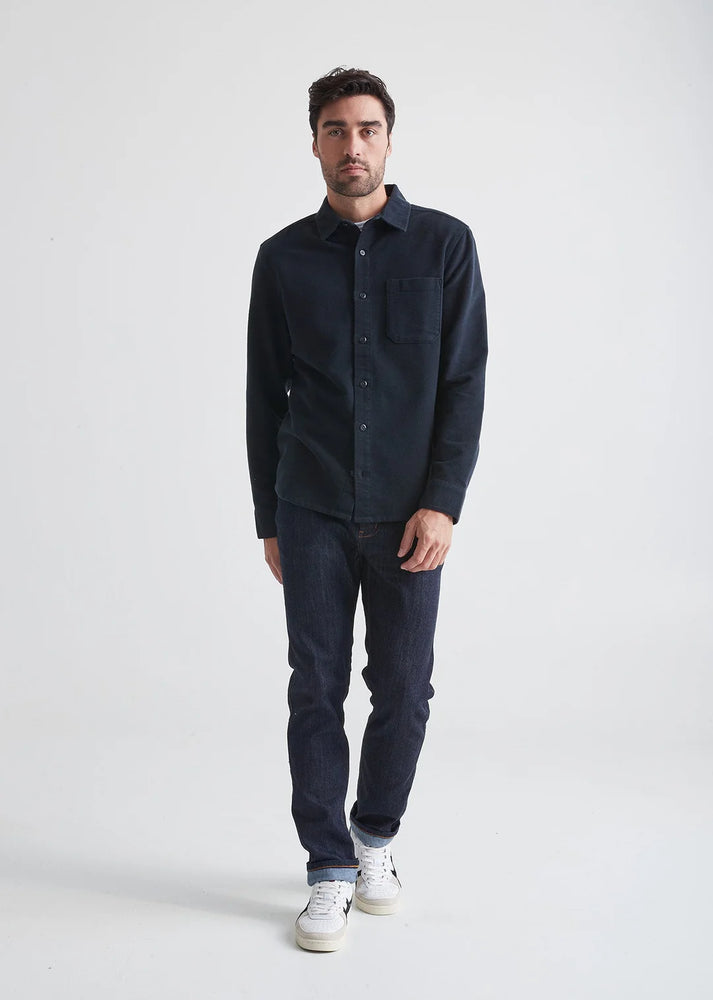 No Sweat Moleskin Shirt - Navy