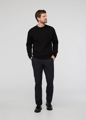 NuStretch Relaxed Taper Trouser - Black