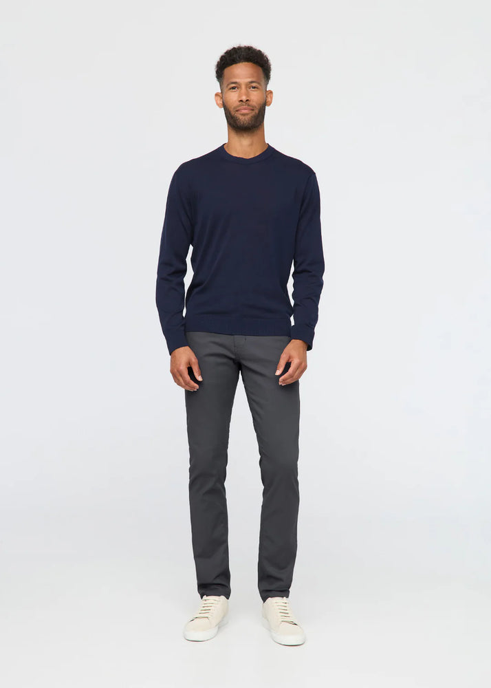 NuStretch Slim Straight Trouser 32L - Charcoal (CHA)