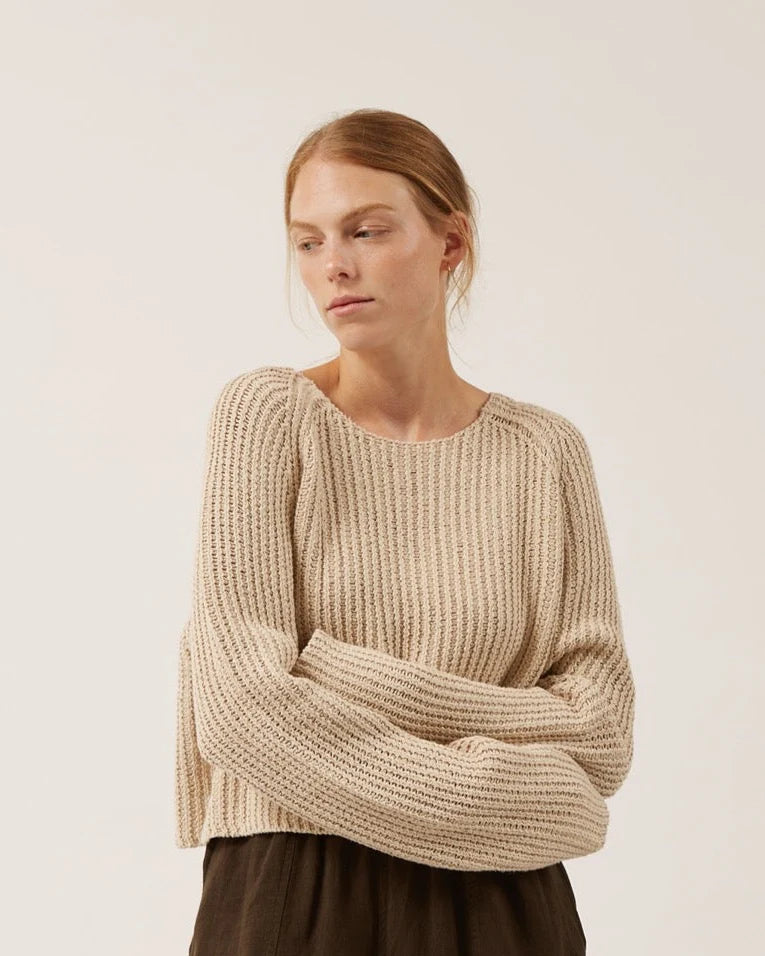Naif JULIETTE silk and cotton sweater | Ivory