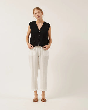 Naif WYNN sleeveless cotton cardigan