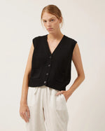 Naif WYNN sleeveless cotton cardigan
