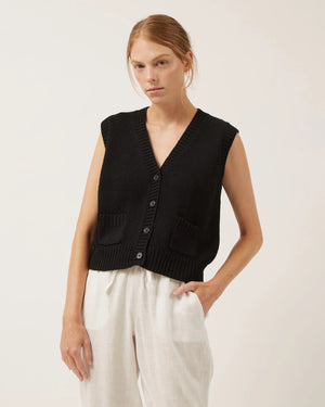Naif WYNN sleeveless cotton cardigan