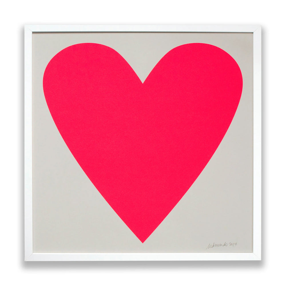 Art Print - Neon Pink Heart