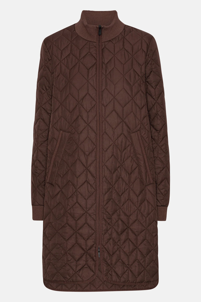 Padded Quilt Coat - Ebony