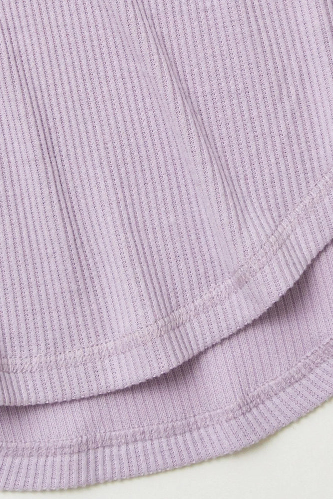 Textured Essential Top - Gentle Lavender