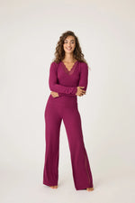 Lacey Basic Modal PJ Set - Bordeaux