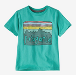 Baby Regenerative Organic Certified™ Cotton Fitz Roy Skies T-Shirt - Fresh Teal