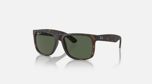 Justin - Rubber Havana with Dark Green Polar