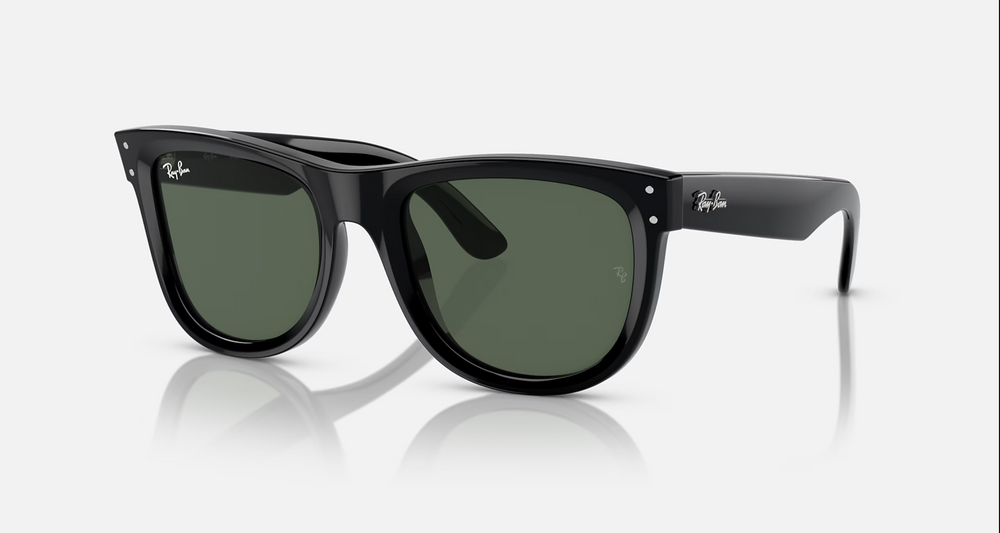 Wayfarer Reverse - Black with Dark Green