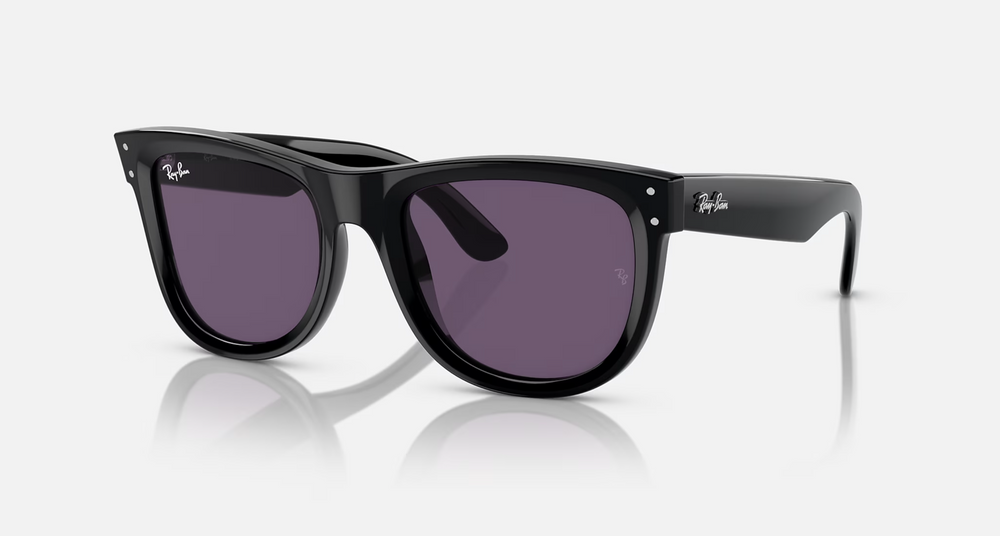 Wayfarer Reverse - Black with Violet