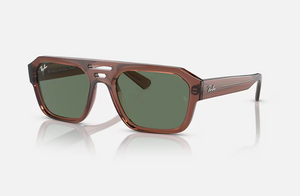 Corrigan - Transparent Brown w/ Dark Green