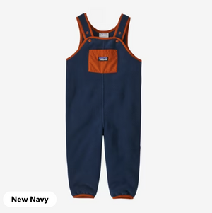 Baby Synchilla® Fleece Overalls- New Navy