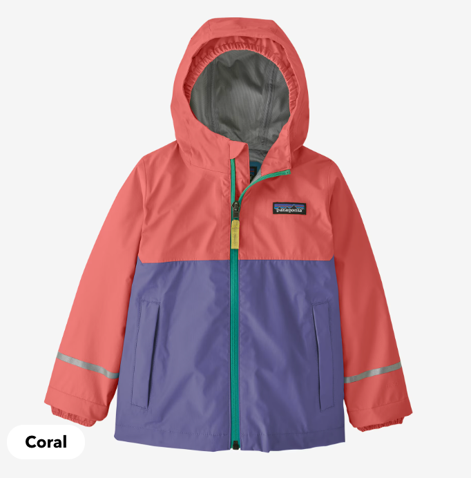 
            
                Load image into Gallery viewer, Baby Torrentshell 3L Rain Jacket- Coral
            
        