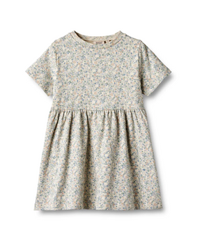 Jersey Dress Anna- Sandshell Mini Flowers