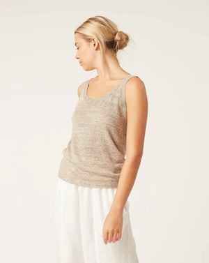 NAIF LIO TANK / MELANGE TAUPE