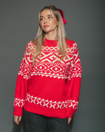 Fair Isle Sweater - Red