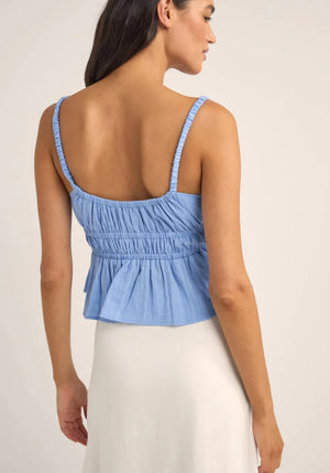 Tyler Baby Doll Top- Cornflower