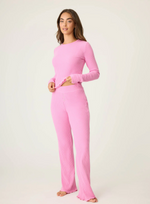RELOVED RIB PANT-PINK ROSE
