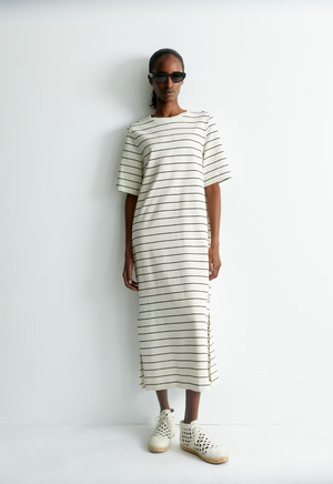 XELINAA FINE STRIPE- undyed-black