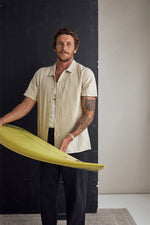Classic Linen Ss Shirt- Sand
