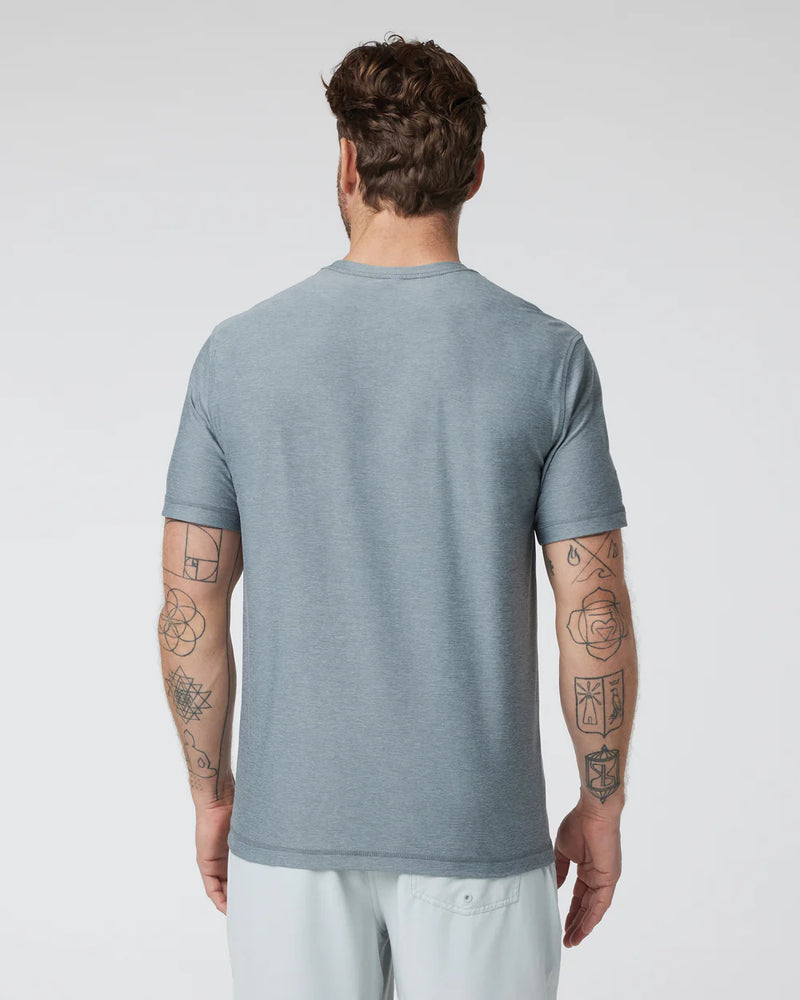 Strato Tech Tee - Dusty Blue Heather