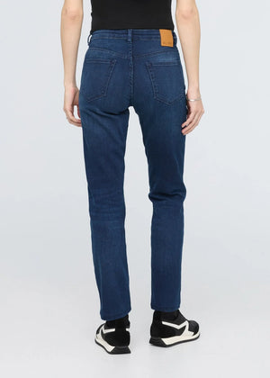 Performance Denim Girlfriend Jean (30L) - Deep Sea Blue