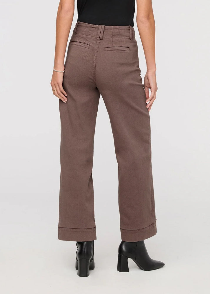 LuxTwill High Rise Trouser 28L - Claystone (CLS)