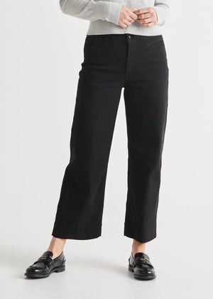 LuxTwill High Rise Trouser - Black