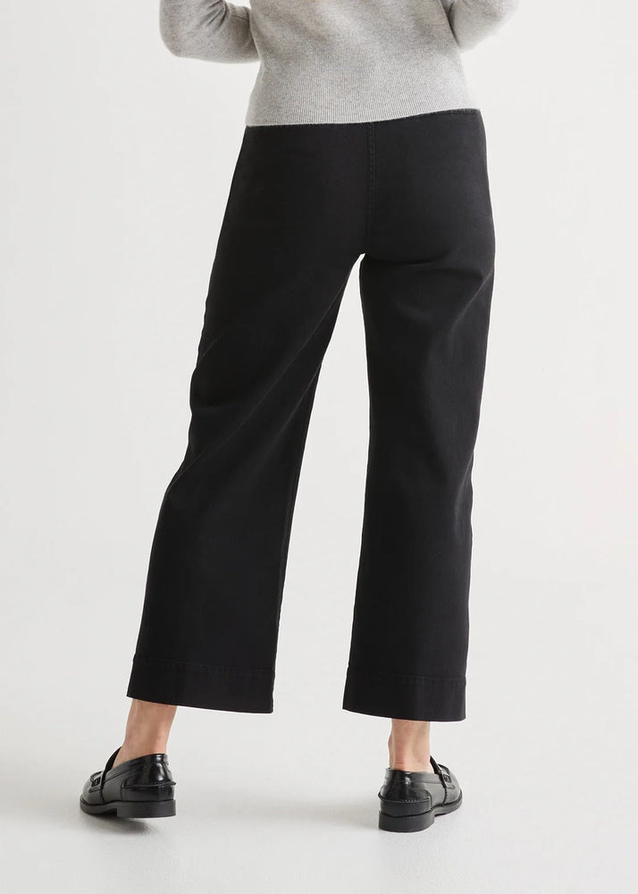 LuxTwill High Rise Trouser - Black