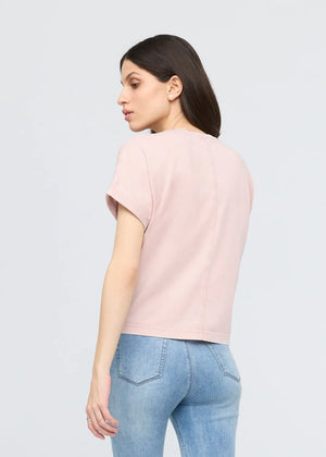 PurePima Vintage Dolman Tee - Washed Soft Rose