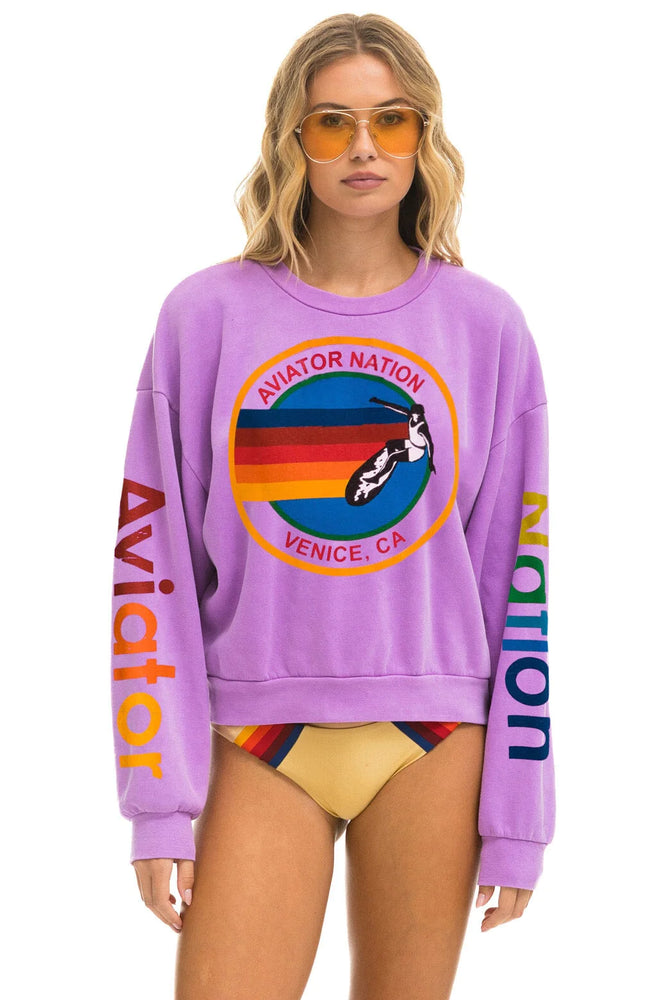 Relaxed New Sweatshirt - Neon Purple
