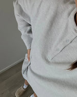 Waffle Knit Boxy Henley - Biscotti