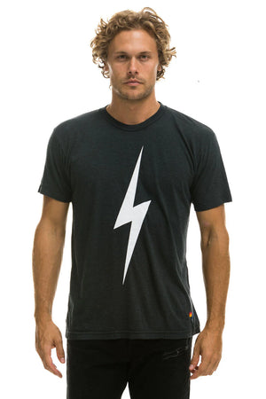 Aviator Nation Crew Tee - Bolt Charcoal