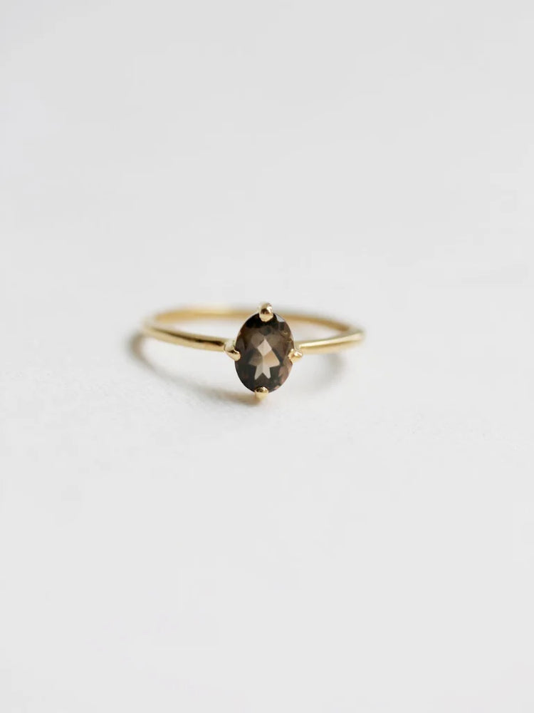 Ava Ring - Smokey Quartz