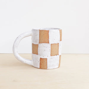 Checkerboard Ceramic Mug