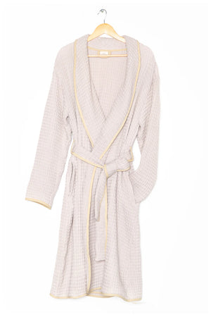 THE HARMONY | LUXE WAFFLE BATH ROBE | TOASTED ALMOND