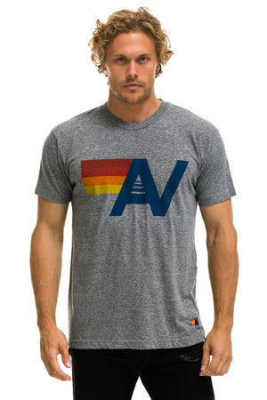 Aviator Nation Logo Crew Tee - Heather Grey