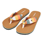 Ditsy Sun Bloom Sandals - Orange Multi Stripe