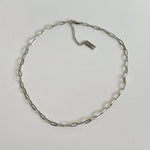 Paperclip Chain Necklace-Silver