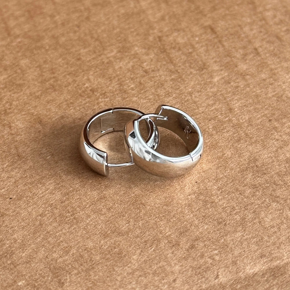 Paris Chunky Hoops 2.0- Silver