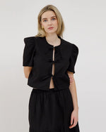 Poplin Tie up Top