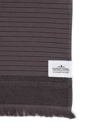 The Silas Hand Towel - Charcoal