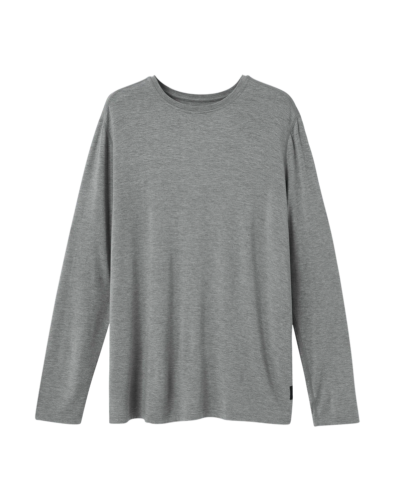 Snooze Sleep Long Sleeve Tee | Dark Grey Heather