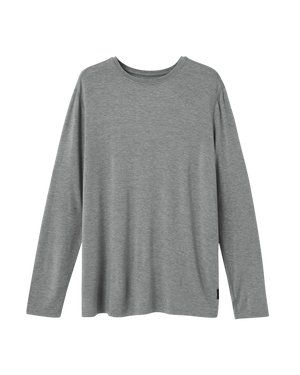 Snooze Sleep Long Sleeve Tee | Dark Grey Heather