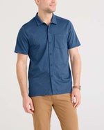 DropTemp® Dry UPF Performance Resort Polo - Navy Heather