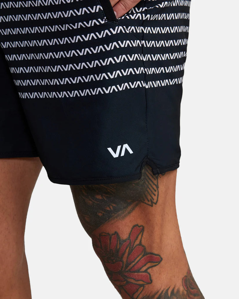 Yogger Stretch Athletic Shorts 17" | Black