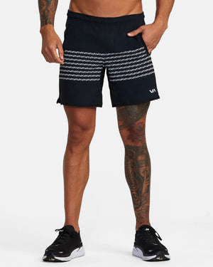 Yogger Stretch Athletic Shorts 17" | Black