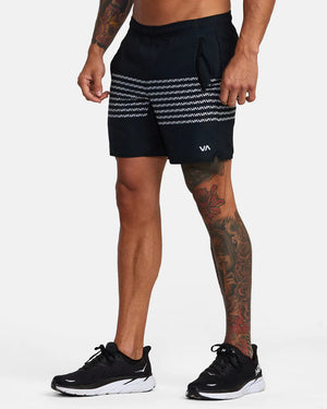 Yogger Stretch Athletic Shorts 17" | Black