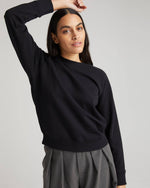Recycled Fleece Crew Sweatshirt - Black